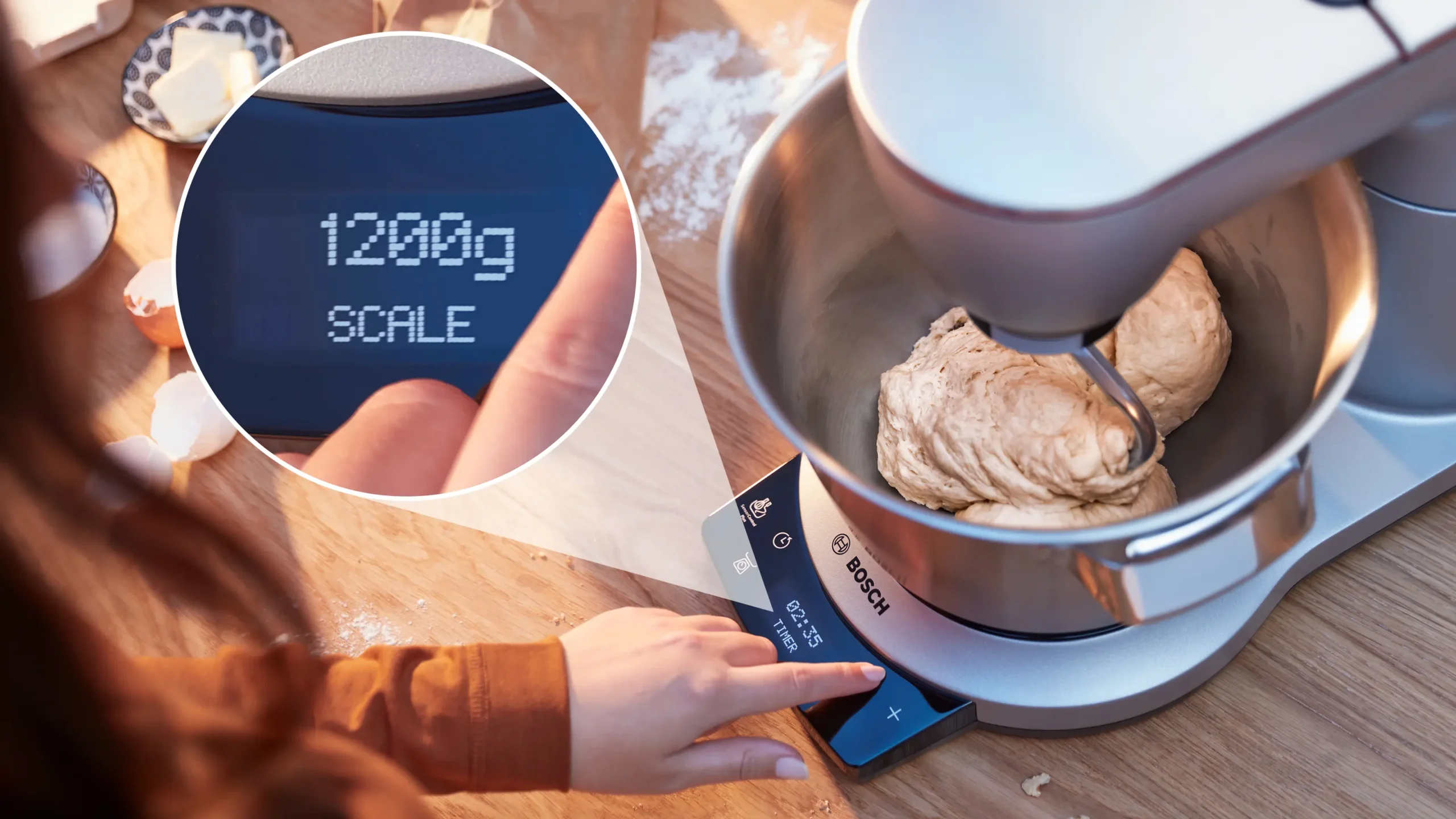سلسلة الطرازات Serie 8 Kitchen machine with scale OptiMUM 1600 W سيلفر, أسود