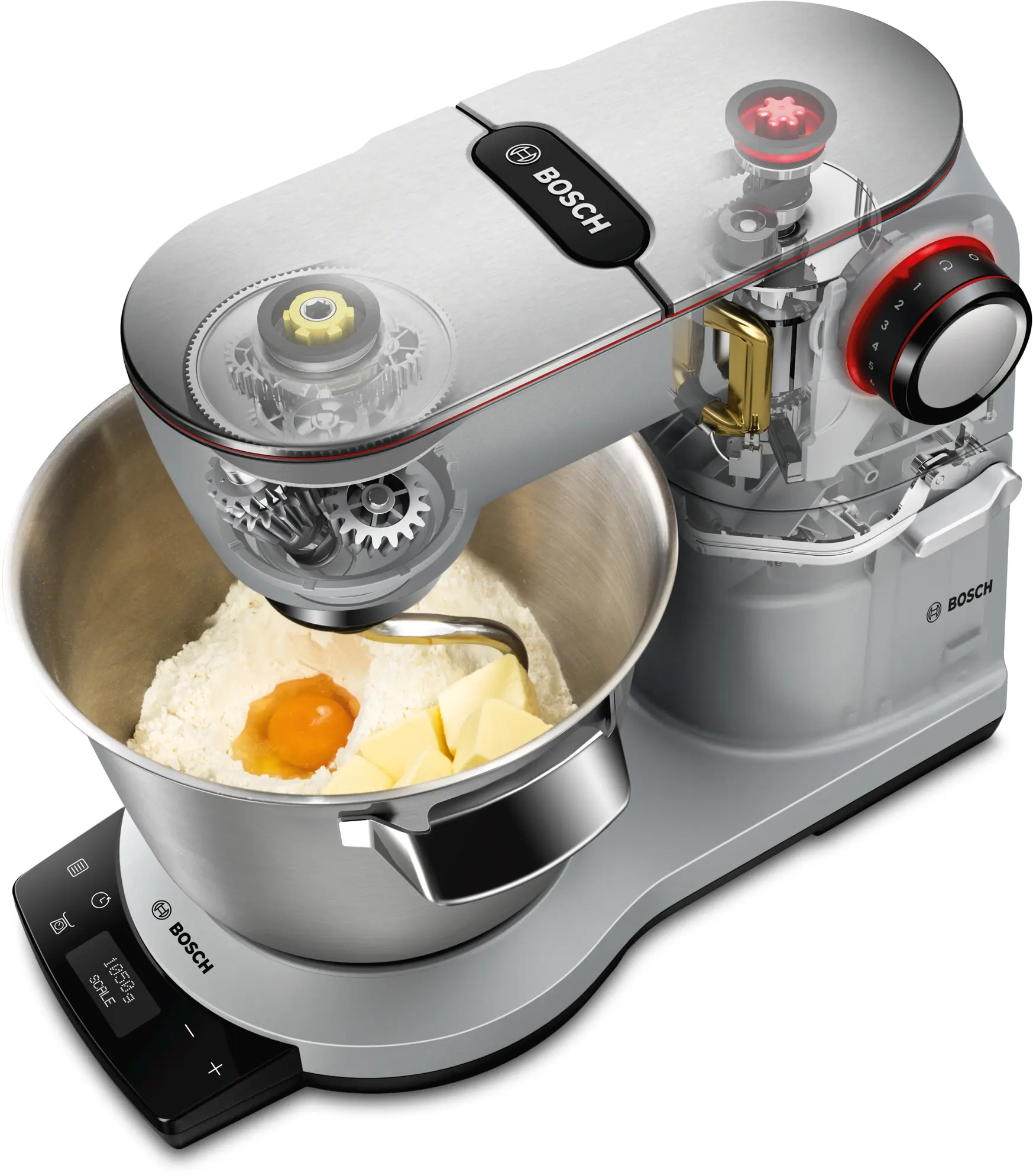 سلسلة الطرازات Serie 8 Kitchen machine with scale OptiMUM 1600 W سيلفر, أسود