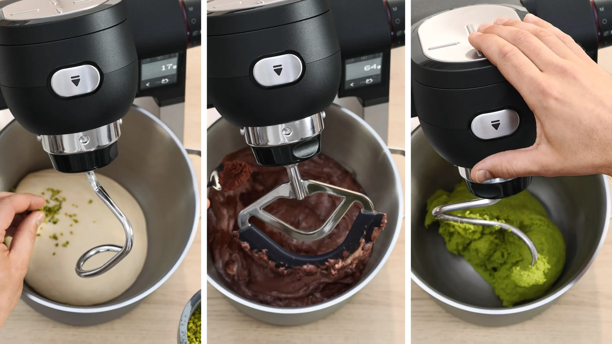 Series 6 Kitchen machine with scale 1600 W Black, Brushed stainless steel