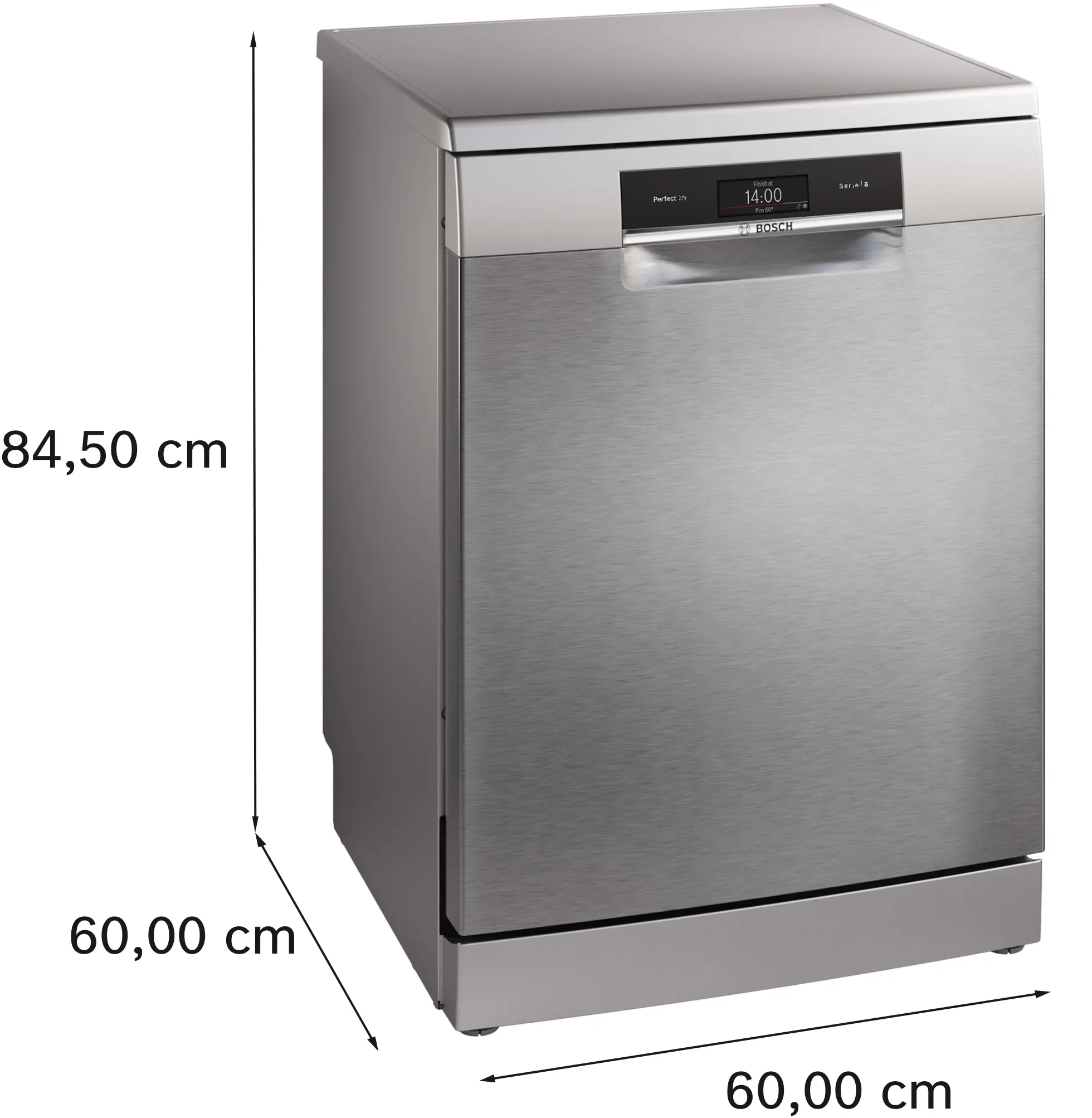 Series 8 free-standing dishwasher 60 cm Brushed steel anti-fingerprint Series 8 free-standing dishwasher 60 cm Brushed steel anti-fingerprint