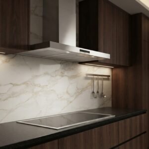 Series 4 wall-mounted cooker hood 90 cm Stainless steel