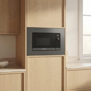 سلسلة الطرازات Serie 2 Built-In Microwave ستانلس ستيل أسود
