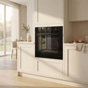 سلسلة الطرازات Serie 4 Built-in oven with added steam function 60 x 60 cm أسود